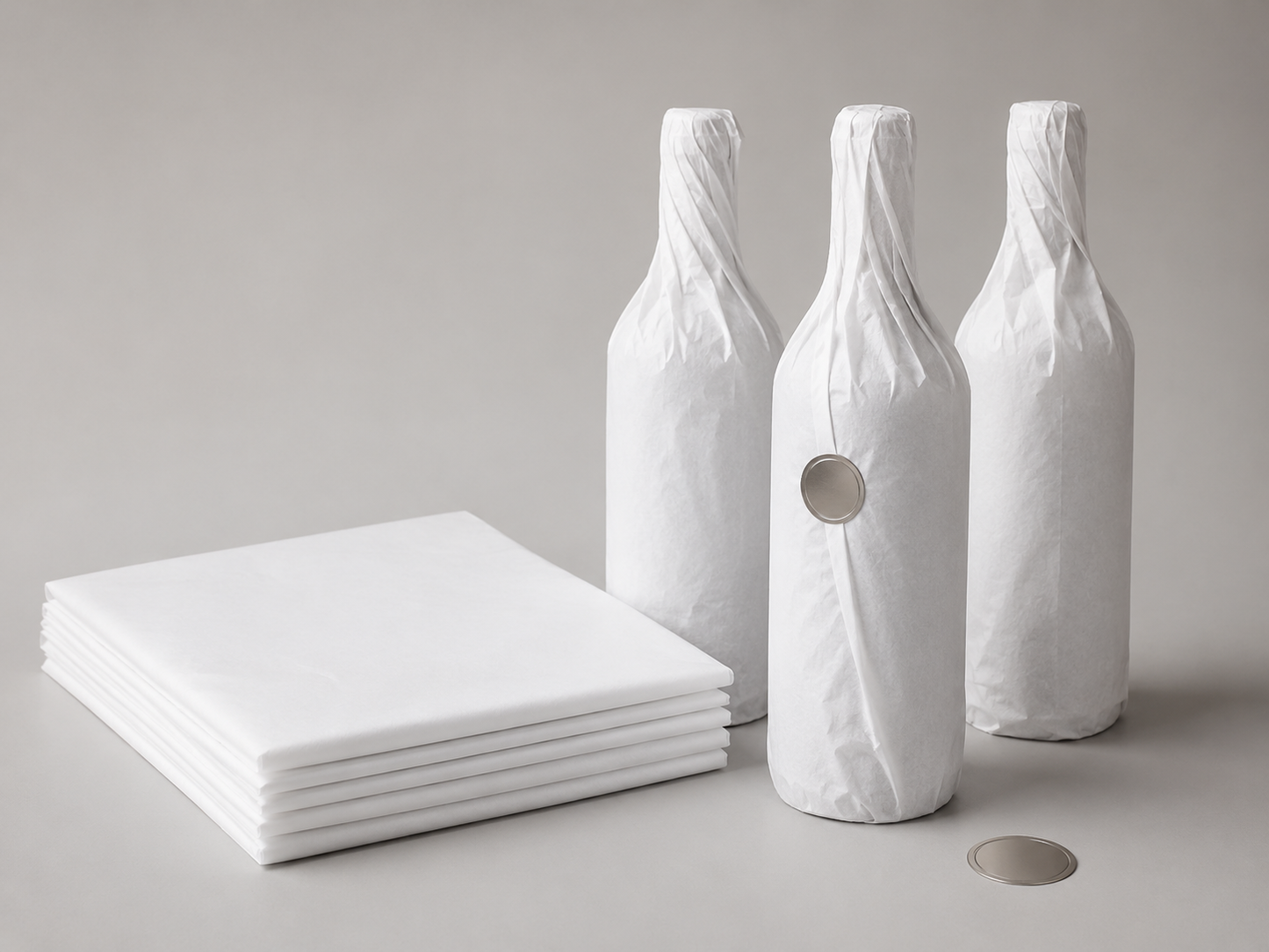 KIT Papel Seda Blanco + Medalla para Cierre de Embolsado