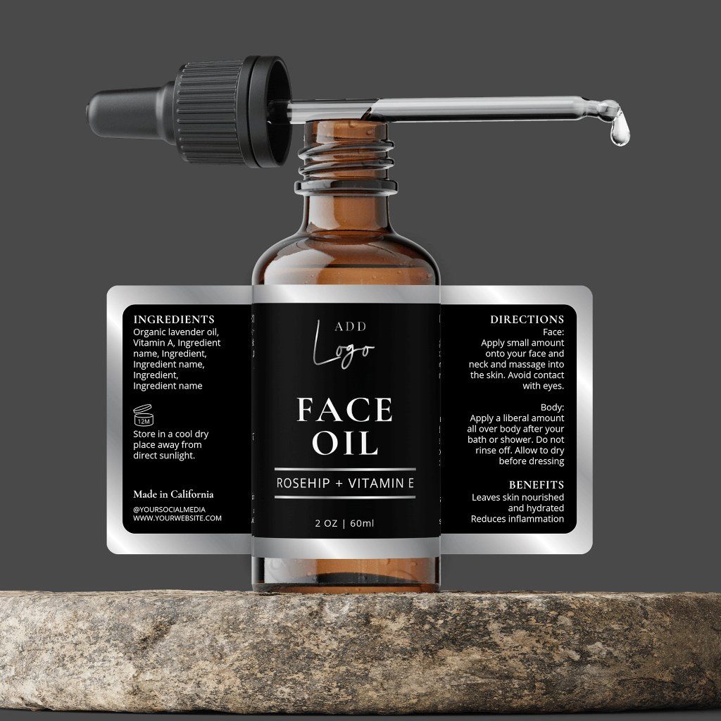 Metallized roll labels, industrial production (Price according to quantity selected)